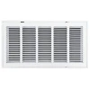 Truaire 24x12 190RF Stamped / Removable Face Return Air Filter Grille Front View
