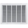 Truaire 24x18 190RF Stamped / Removable Face Return Air Filter Grille Front View