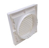 Builder's Best Plastic Mini Louver 04" with Snap-On Ring White 110811 backside