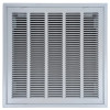 Truaire 24x24 Stamped T-Bar Lay-In Return Air Filter Grille with R6 Back Front View