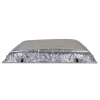 Truaire 24x24 Fixed Bar T-Bar Lay-In Return Air Grille with R6 Back, side view