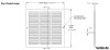 10" x 10", 1-Way, 1/2" Stamped Louver, Steel, Ceiling/Sidewall, White, Grille