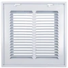 Truaire 10x10 190RF Stamped / Removable Face Return Air Filter Grille Front View