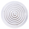 AirMate 800 12" WHITE Round Ceiling Diffuser 01790012CW Front View