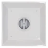 HaVACo HT-2x2-SPL6-IB 2'x2' Plastic 3 Cone Supply Lay-In 6" Boot with R6 Insulated Back, back View with no insulation