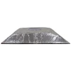 HaVACo HT-2x2-SPL6-IB 2'x2' Plastic 3 Cone Supply Lay-In 6" Boot with R6 Insulated Back, side view