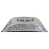 HaVACo HT-2x2-SPL12-IB 2'x2' Plastic 3 Cone Supply Lay-In 12" Boot with Insulated Back, side view