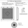 HaVACo HT-2x2-ERTN 2'x2' Plastic Lay-In Egg Crate Return Diffuser technical document
