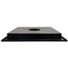 HaVACo HT-2x2-RTN-BK 2x2 Louver Lay-In Return Filter Grille Bulls-Eye Black Plastic side view