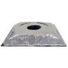 HaVACo HT-2x2-PSPLBE-BK-IB 2'x2' Plastic Plaque Supply Lay-In with R-6 Insulated Back, side view