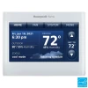 Honeywell Home Honeywell YTHx9421R5127WW Prestige 2-Wire IAQ Kit with high definition color touchscreen white front/white sides thermostat with RedLINK technology
