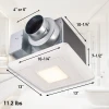 Panasonic Panasonic FV-0511VQL1 WhisperCeiling DC SmartFlow Ventilation Fan/Light 50-80-110 CFM
