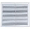 AirGuide RF-2FS 24x20 Return Air Filter Grille WHITE Screw Holes IN NECK of Unit NO Screw Holes in Face! Front View