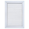 AirGuide RF-2FS 12x18 Return Air Filter Grille WHITE Screw Holes IN NECK of Unit NO Screw Holes in Face! front view