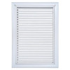 AirGuide RF-2FS 12x18 Return Air Filter Grille WHITE Screw Holes IN NECK of Unit NO Screw Holes in Face! front view