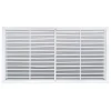 AirGuide RF-2FS 48x24 Return Air Filter Grille WHITE Screw Holes IN NECK of Unit NO Screw Holes in Face! Front View