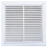 AirGuide RF-2FS 16x16 Return Air Filter Grille WHITE Screw Holes IN NECK of Unit NO Holes in Face front view