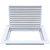 AirGuide RF-2FS 12x08 Return Air Filter Grille WHITE Screw Holes IN NECK of Unit NO Screw Holes in Face! filter View