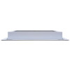 AirGuide RF-2FS 12x08 Return Air Filter Grille WHITE Screw Holes IN NECK of Unit NO Screw Holes in Face! side View