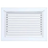 AirGuide RF-2FS 12x08 Return Air Filter Grille WHITE Screw Holes IN NECK of Unit NO Screw Holes in Face! Front View