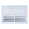 AirGuide RF-2FS 18x12 Return Air Filter Grille WHITE Screw Holes IN NECK of Unit NO Screw Holes in Face! Front View