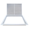 AirGuide RF-2FS 20x16 Return Air Filter Grille WHITE Screw Holes IN NECK of Unit NO Screw Holes in Face!. filter view