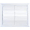 AirGuide RF-2FS 20x16 Return Air Filter Grille WHITE Screw Holes IN NECK of Unit NO Screw Holes in Face!. Front