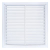 AirGuide Manufacturing, LLC AirGuide RF-2FS 20x20 Return Air Filter Grille WHITE Screw Holes IN NECK of Unit NO Screw Holes in Face Front View