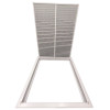 AirGuide RF-2FS 20x25 Return Air Filter Grille WHITE Screw Holes IN NECK of Unit NO Screw Holes in Face Filter
