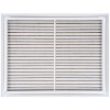 AirGuide RF-2FS 24x18 Return Air Filter Grille WHITE Screw Holes IN NECK of Unit NO Screw Holes in Face back View