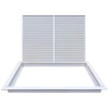AirGuide RF-2FS 24x18 Return Air Filter Grille WHITE Screw Holes IN NECK of Unit NO Screw Holes in Face filter View