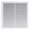 AirGuide RF-2FS 24x24 Return Air Filter Grille WHITE W/Filter Screw Holes IN NECK of Unit NO Screw Holes in Face Front View