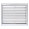 AirGuide RF-2FS 25x20 Return Air Filter Grille WHITE Screw Holes IN NECK of Unit NO Screw Holes in Face Back View