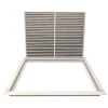 AirGuide RF-2FS 25x20 Return Air Filter Grille WHITE Screw Holes IN NECK of Unit NO Screw Holes in Face filter View