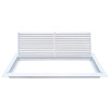 AirGuide RF-2FS 30x10 Return Air Filter Grille WHITE Screw Holes IN NECK of Unit NO Screw Holes in Face filter View