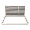 AirGuide RF-2FS 30x16 Return Air Filter Grille WHITE Screw Holes IN NECK of Unit NO Screw Holes in Face filter view