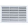AirGuide RF-2FS 30x18 Return Air Filter Grille WHITE Screw Holes IN NECK of Unit NO Screw Holes in Face front view