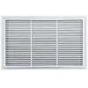 AirGuide RF-2FS 30x18 Return Air Filter Grille WHITE Screw Holes IN NECK of Unit NO Screw Holes in Face back view