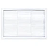 AirGuide RF-2FS 30x20 Return Air Filter Grille WHITE Screw Holes IN NECK of Unit NO Screw Holes in Face back view