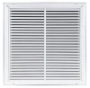 AirGuide RF-2FS 20x20 Return Air Filter Grille WHITE W/Screw Holes in Face Front View