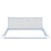 AirGuide RF-2FS 24x08 Return Air Filter Grille WHITE Screw Holes IN NECK of Unit NO Screw Holes in Face! filter View