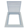 AirGuide RF-2FS 10x10 Return Air Filter Grille WHITE Screw Holes IN NECK of Unit NO Screw Holes in Face! filter View