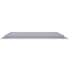 AirGuide Manufacturing, LLC AirGuide RA-AG-T 24x12 T-Bar Eggcrate Return Air Grille WHITE (1/2"x1/2"x1/2" Core) side View