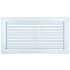 AirGuide RA 16x08 Return Air Grille WHITE Front View