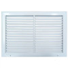 AirGuide RA 18x12 Return Air Grille WHITE Front View