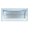 AirGuide Manufacturing CBHML-1ME 10x04 1-Way Curved Blade Ceiling Register WHITE Rear View