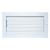 AirGuide Manufacturing CBHML-1ME 12x06 1-Way Curved Blade Ceiling Register WHITE Front View