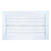 AirGuide Manufacturing CBML-2ME 14x08 2-Way Curved Blade Ceiling Register WHITE Front View
