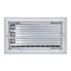 AirGuide Manufacturing, LLC AirGuide VML-ME 08x04 Single Deflection Sidewall Register WHITE back
