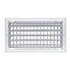 AirGuide VML-ME 12x06 Single Deflection Sidewall Register WHITE rear View